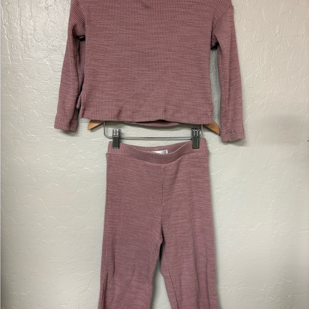 $18 ADD ON little‎ co. ribbed matching set 4Y Zara Hanna Andersson Mini Boden
